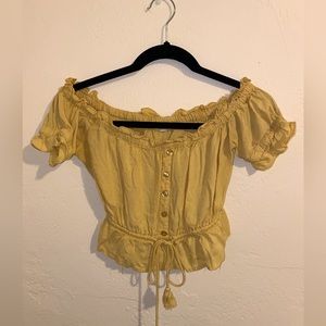 LA Hearts Off-the-Shoulder Blouse